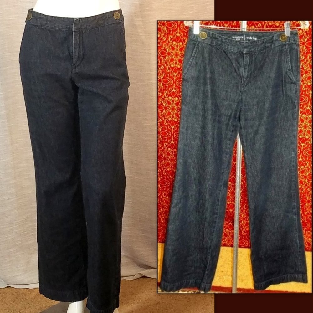 Liz Claiborne Jeans Wide Leg dark denim 4 / 31💥🕛